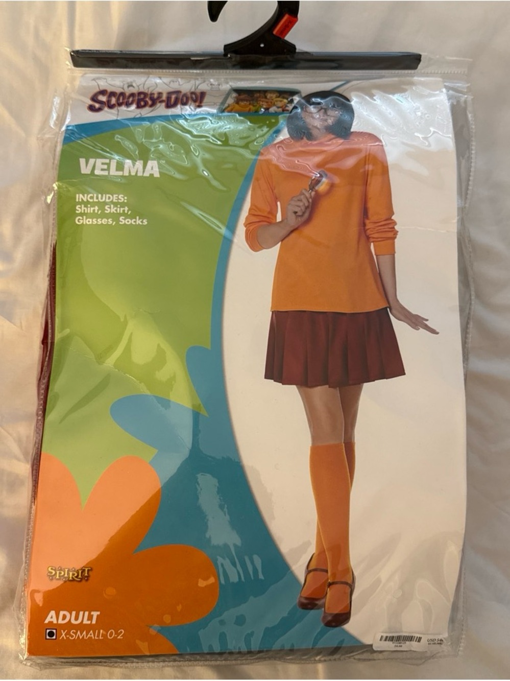 Spirit Velma Costume - Orange Top & Brown Skirt